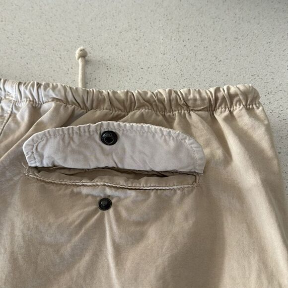 NWOT Free People Parachute Khaki Summer Ruched M Pants Drawstring Pockets Relax - Picture 7 of 11